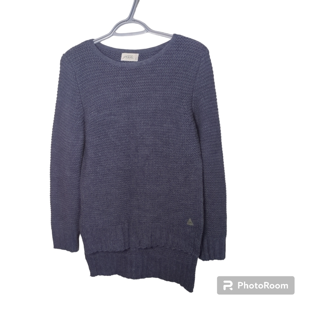 Aggel Knitwear‎ Wool Blend Blue Knit Size S